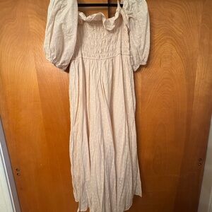 Chic Cream Long Sleeve Dress